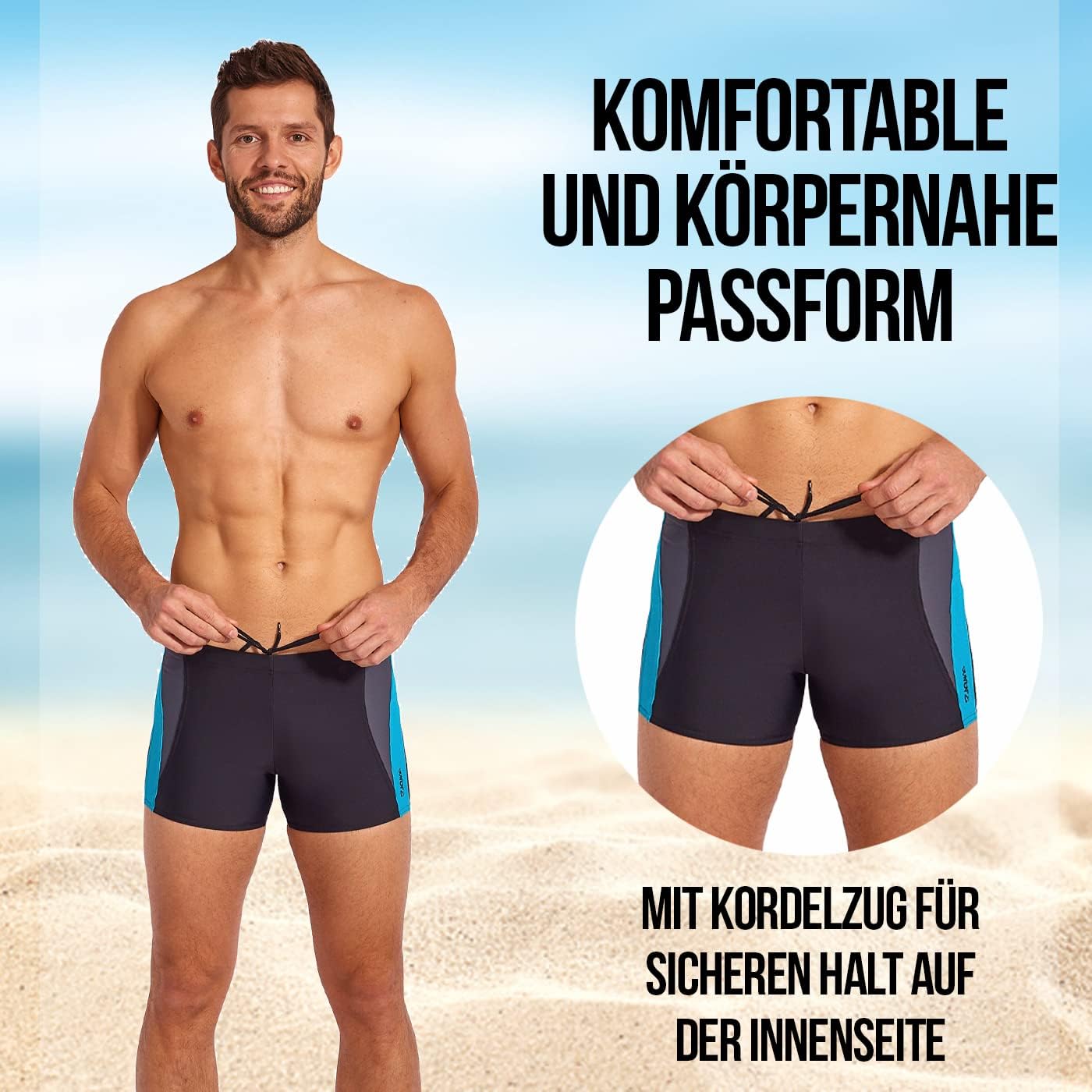 Thumbnail 2 de Zagano Adam Lipski Herren-Badehose 10x Chlor