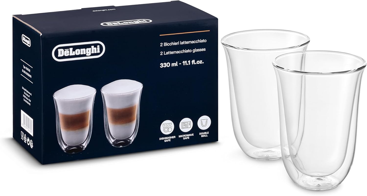 Thumbnail 2 de De'Longhi DLSC310 double-walled espresso glass set of 2