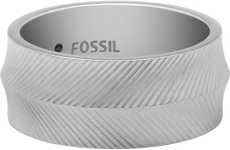 Thumbnail 2 de Fossil Herren-Edelstahlband Ringe aus Edelstahl – silberfarben, poliert
