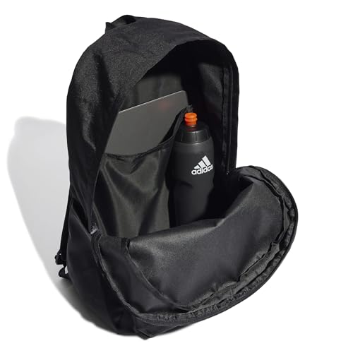 Detalle de adidas Unisex - Adulto Classic 3Bars Backpack, Black/White, 27,5 L, Taglia Unica