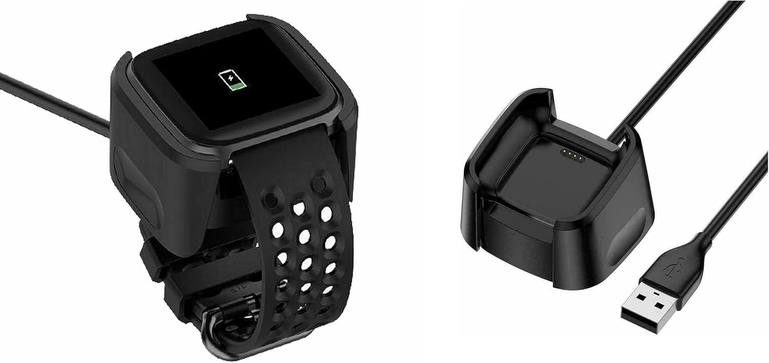 Detalle 2 de Wrist Watch Charging Cable USB 2.0 4-Pin, 1m – Ideal for Travel and Fitbit Versa