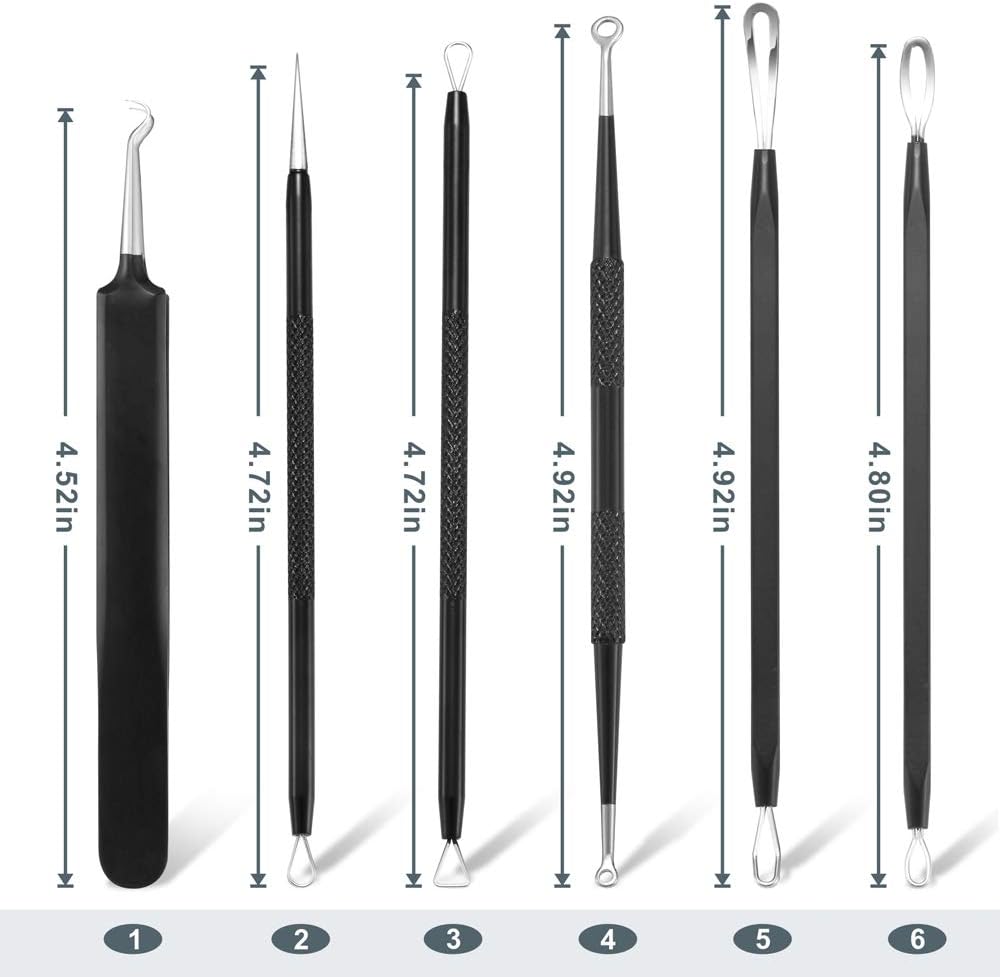 Detalle de Blackhead Remover Pimple Popper Tool Kit 6 Piece