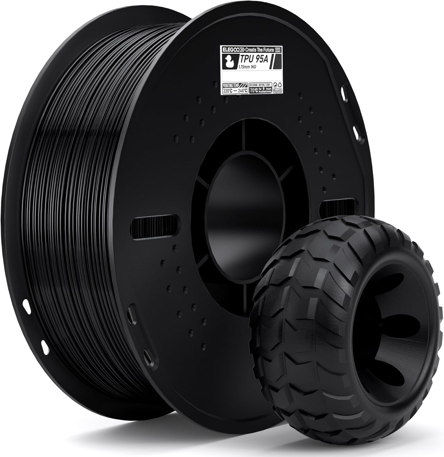 Detalle de ELEGOO TPU 95A 3D Drucker Filament 1,75 mm 1 KG