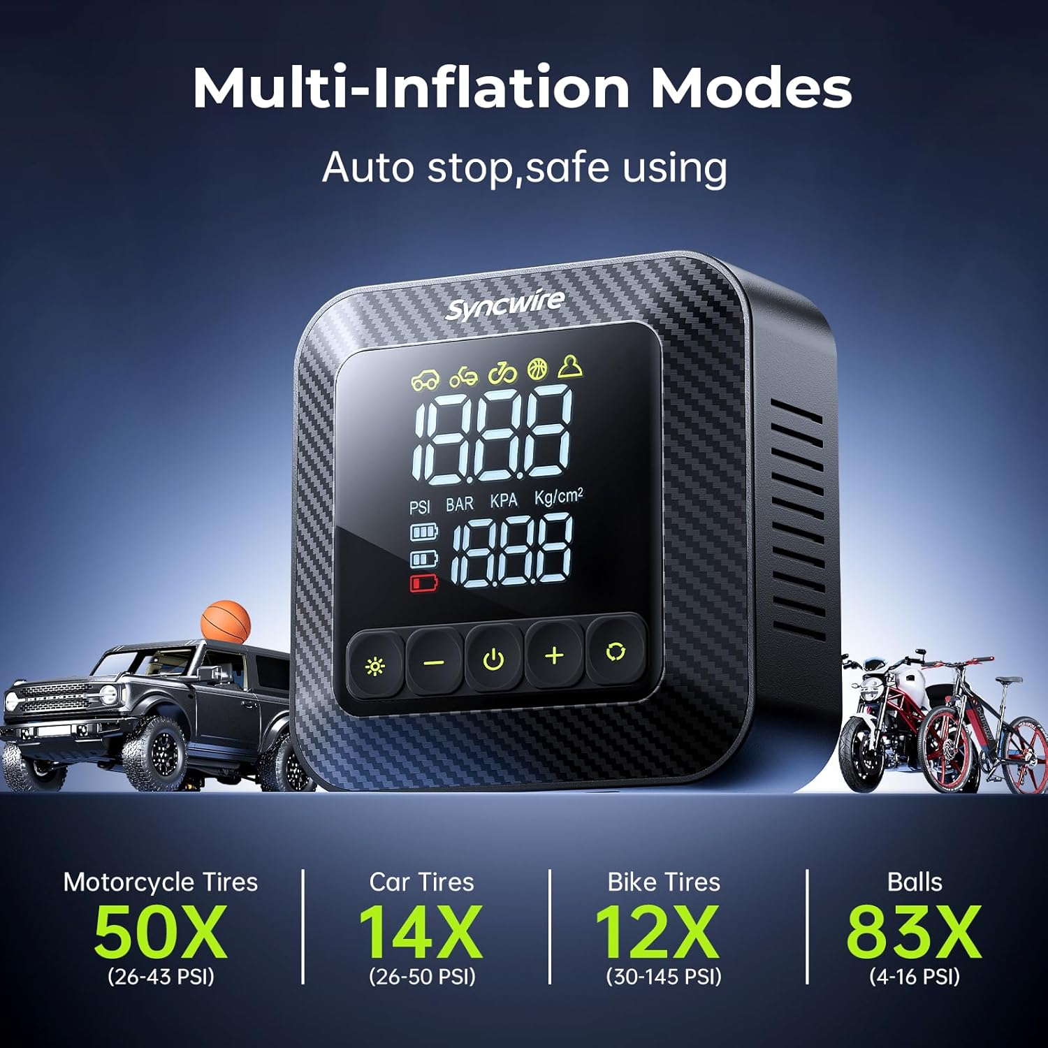 Thumbnail 4 de Syncwire Tyre Inflator 7800mAh Portable