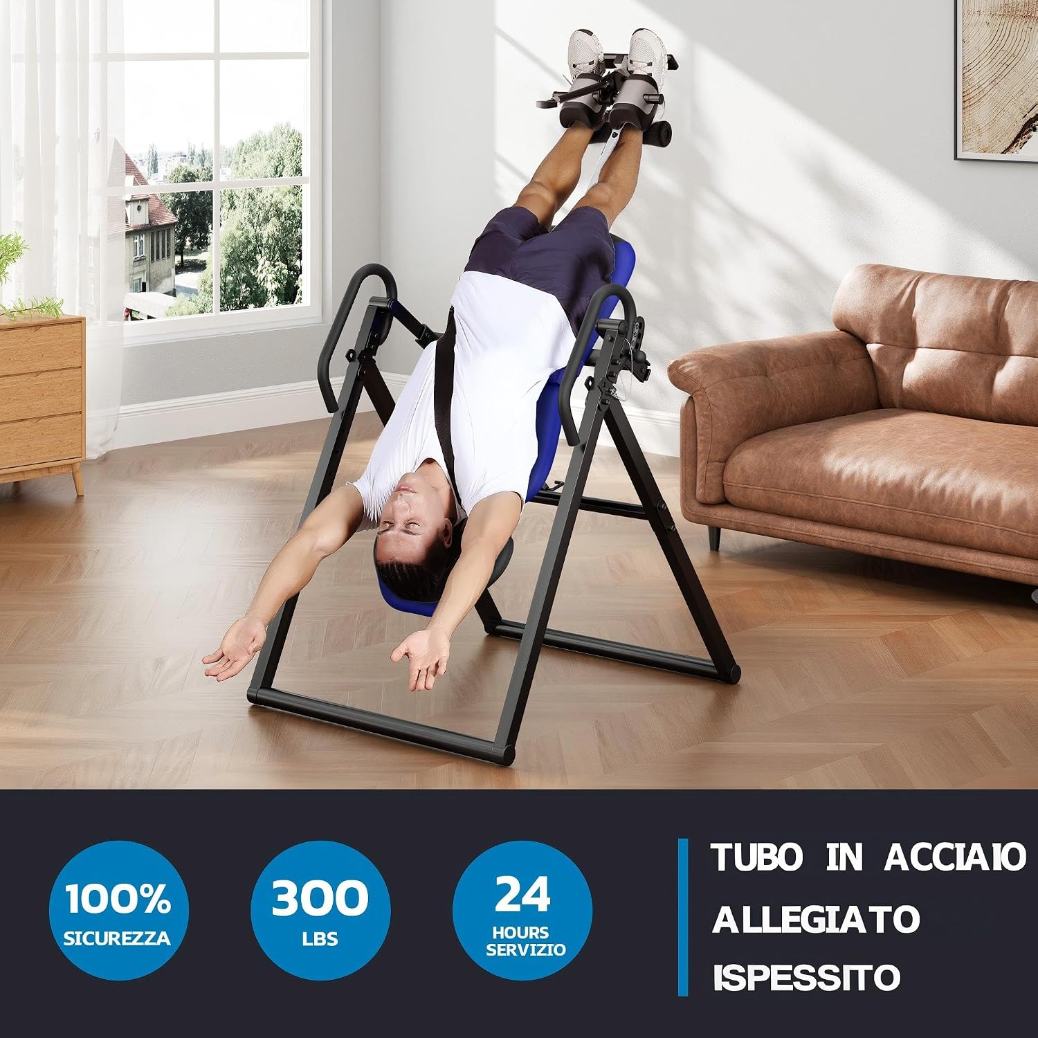 Detalle 2 de YOLEO Tavola inversione 300 lbs per schiena
