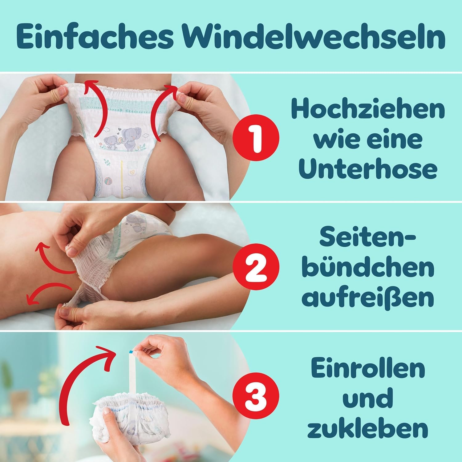 Detalle de Pampers Premium Protection Pants Größe 5 – 164 Windeln (11–17 kg) mit 360° Passform