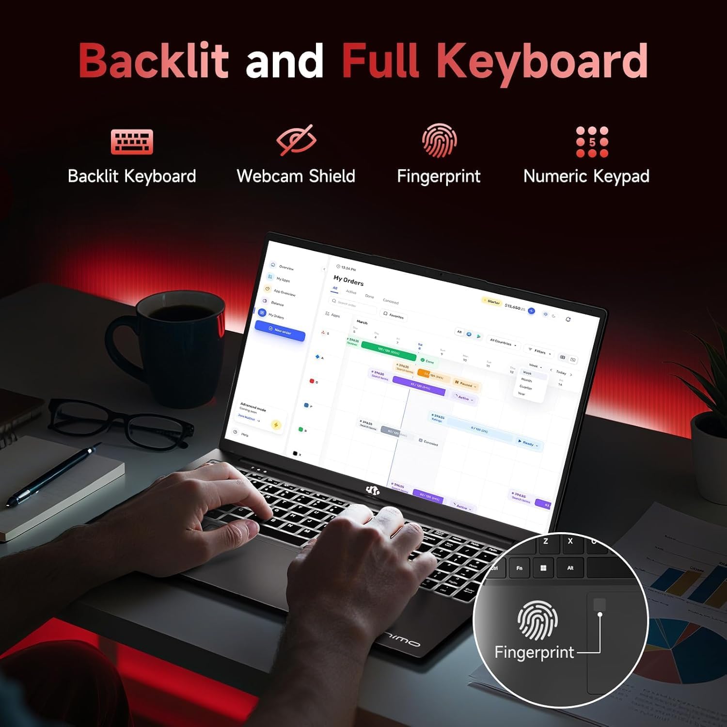 Thumbnail 4 de NIMO Laptop 17.3-Inch