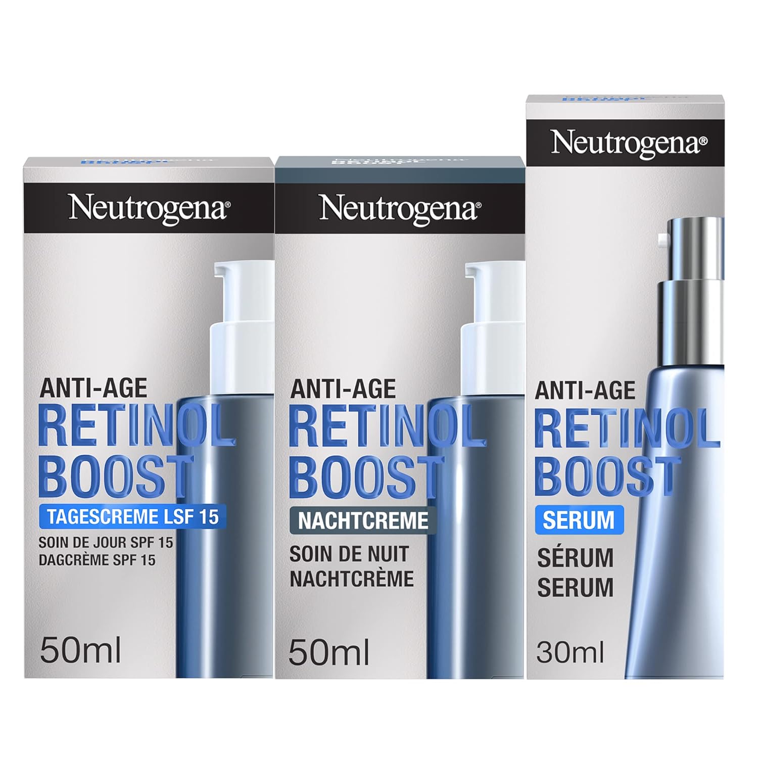 Thumbnail 3 de Neutrogena Retinol Boost Serum (30 ml) – Hochwirksames Anti-Aging Serum mit Retinol, Myrtenblatt-Extrakt & Hyaluronsäure (2er Pack)