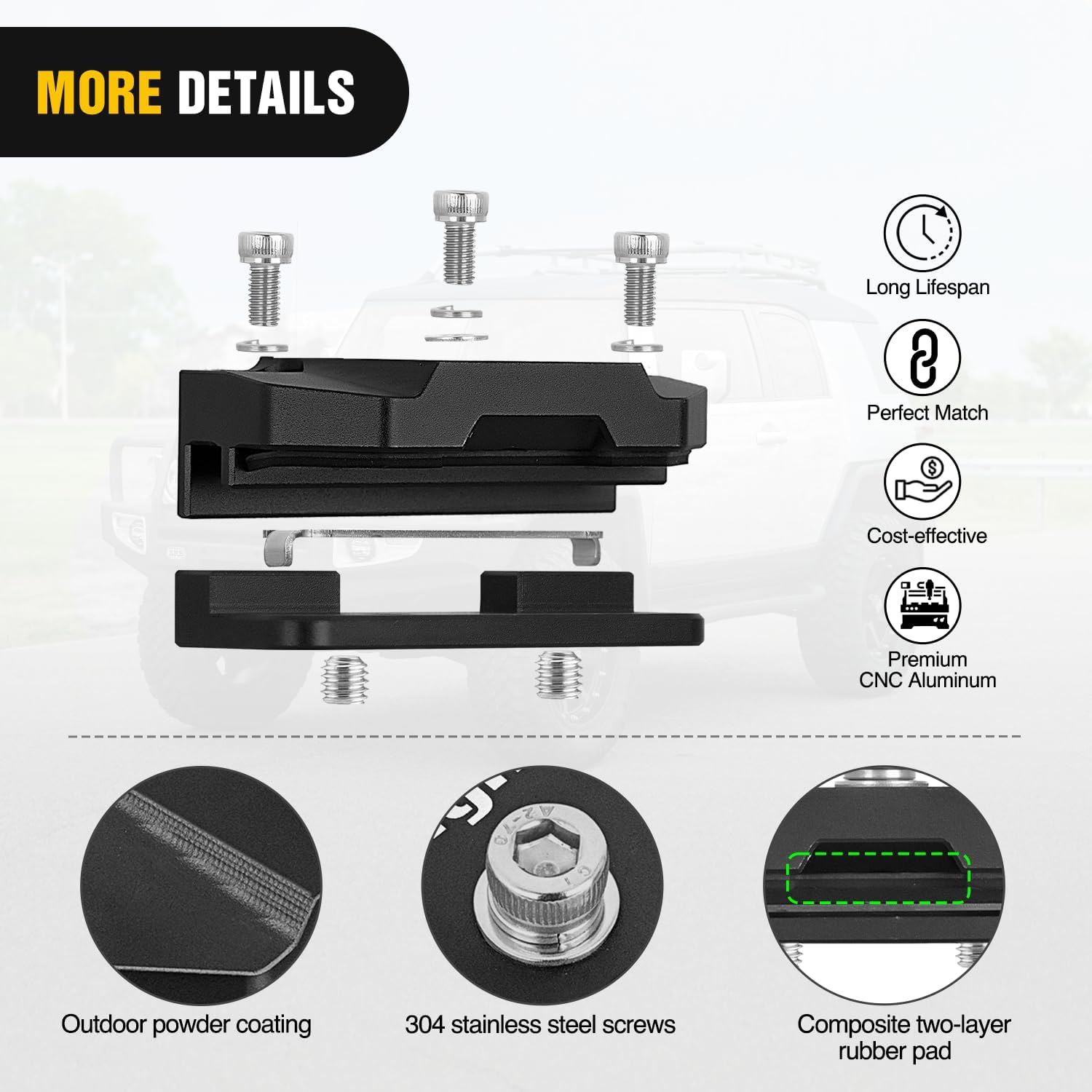 Thumbnail 5 de Nilight LED light bar mounting bracket