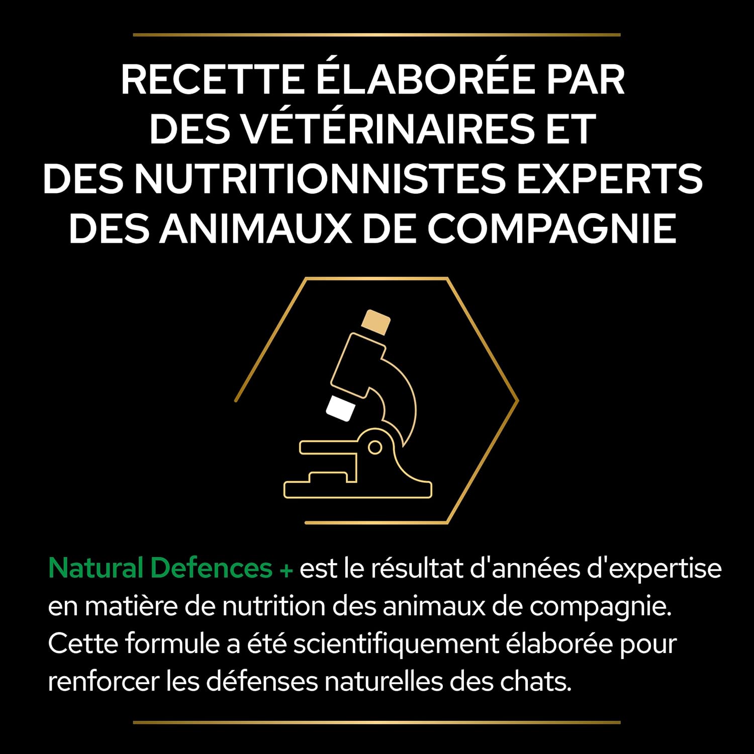 Detalle de PURINA PRO PLAN Natural Defences+ Chat — Poudre pour chat adulte, soutien immunitaire, boîte 60g