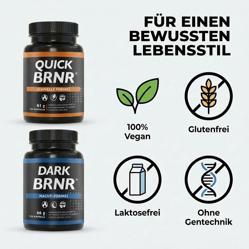 Thumbnail 6 de QUICK + DARK BRNR Stoffwechsel Tag&Nacht 24h Paket, 240 Kapseln