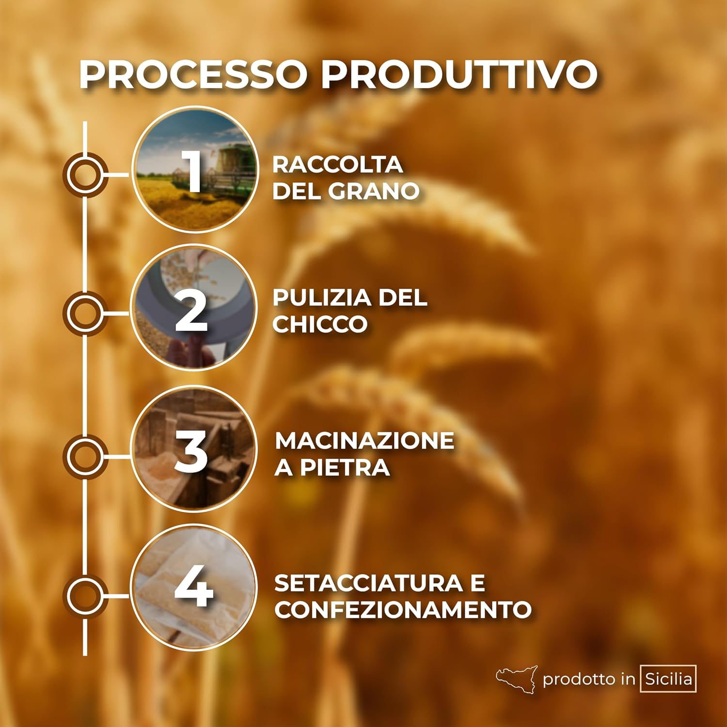 Thumbnail 2 de RACILIA Farina di Semola Integrale BIO di Grano Duro Siciliano Timilia 1kg