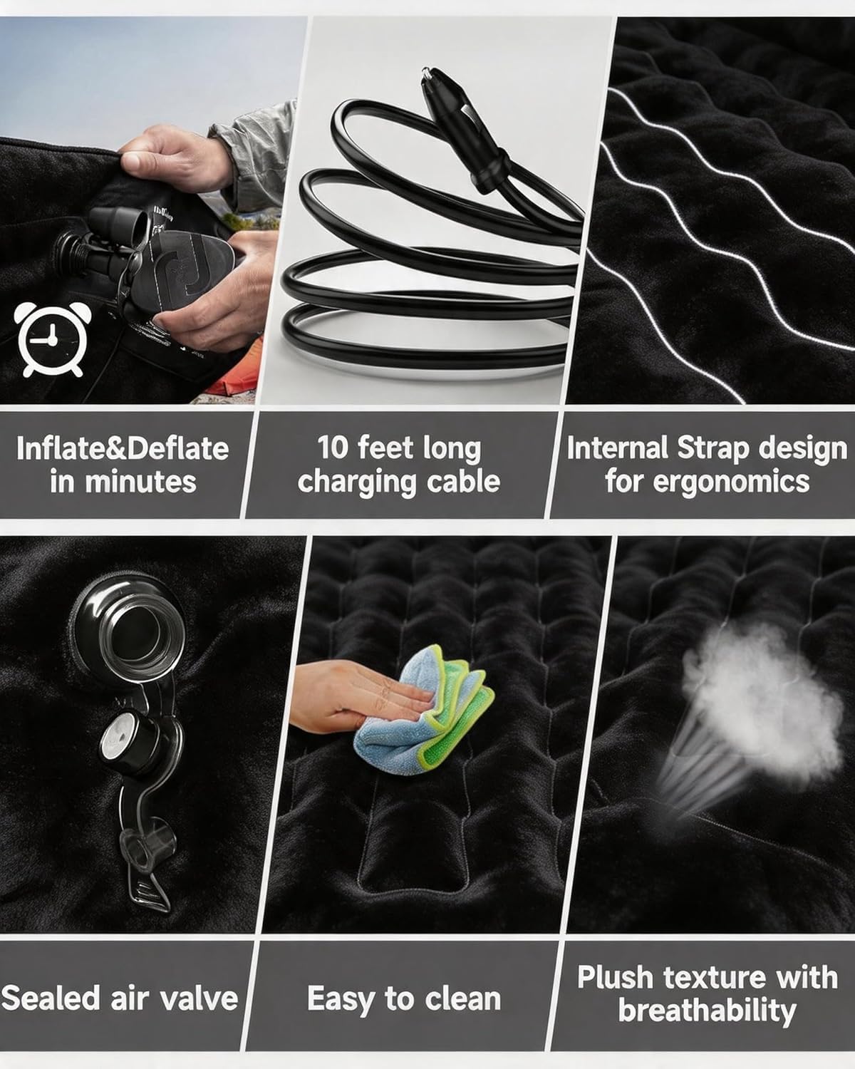 Detalle de Umbrauto Car Air Mattress PVC