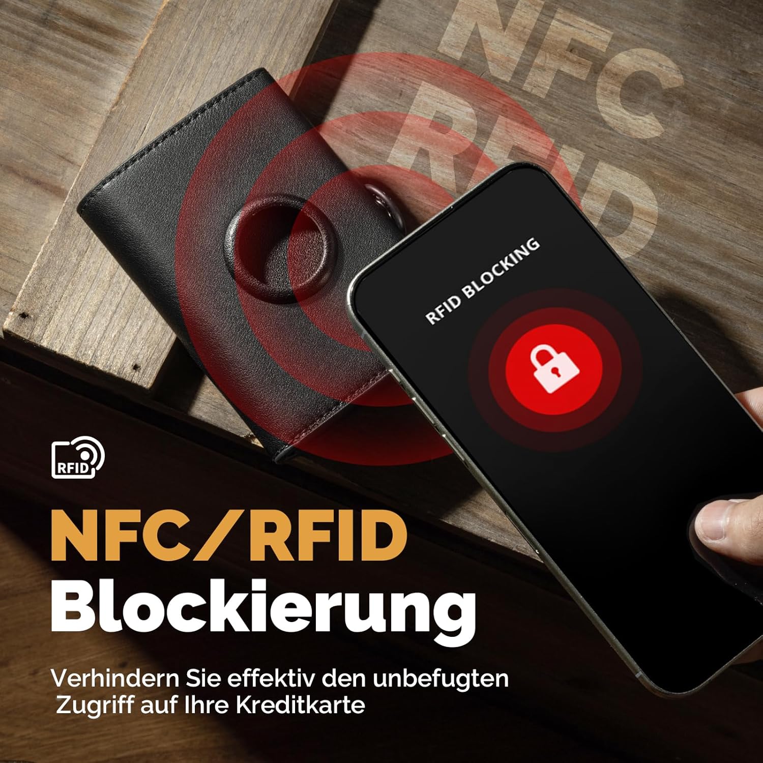 Thumbnail 2 de Manmaxim Geldbörse AirTag Slim Wallet 12 Karten