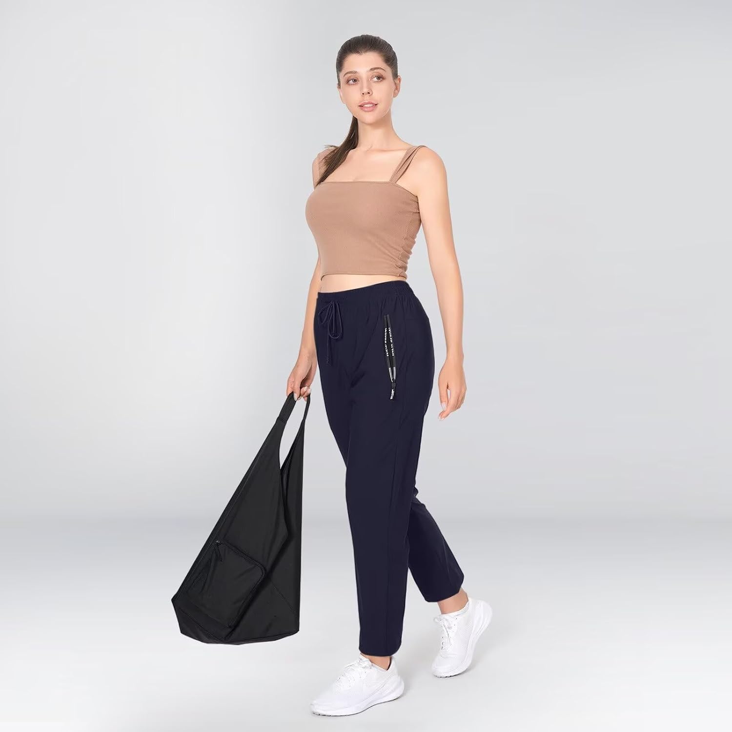 Detalle de Beeswan 2026 Upgrade Stretch Active Pants for Women, 4-Way Stretch