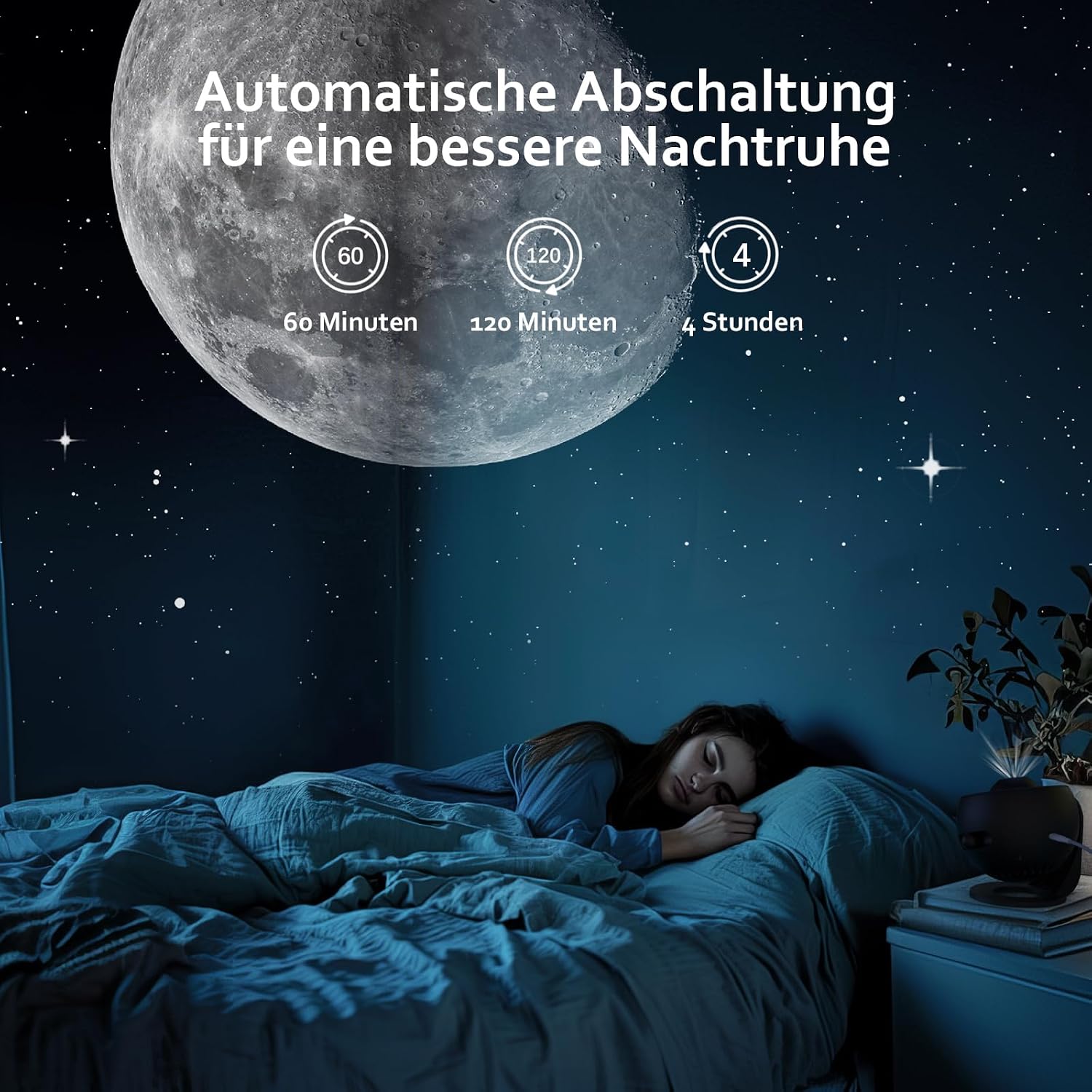 Thumbnail 3 de Ainael Sternenhimmel Projektor Galaxy Star Planetarium Weltraum 3 HD Glasscheiben