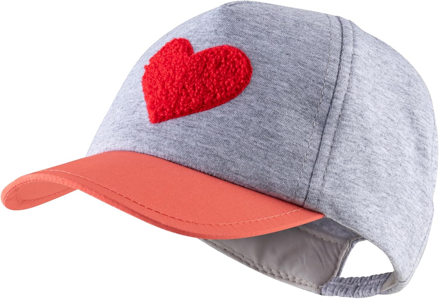 Detalle de Sterntaler Mädchen Baseballkappe Basecap Herz – Singlejersey Melange mit Herz-Stickerei
