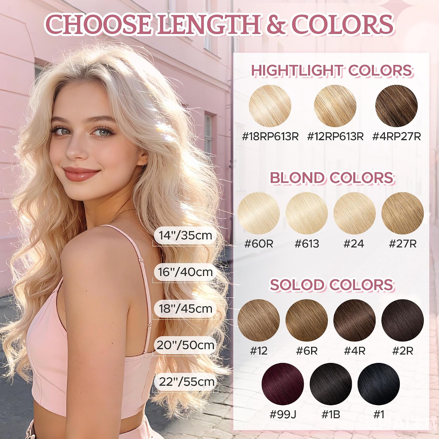 Detalle de SEGO Extension Cheveux Naturel Keratine 25 Mèche 25 g - 55 cm #1B Noir Naturel