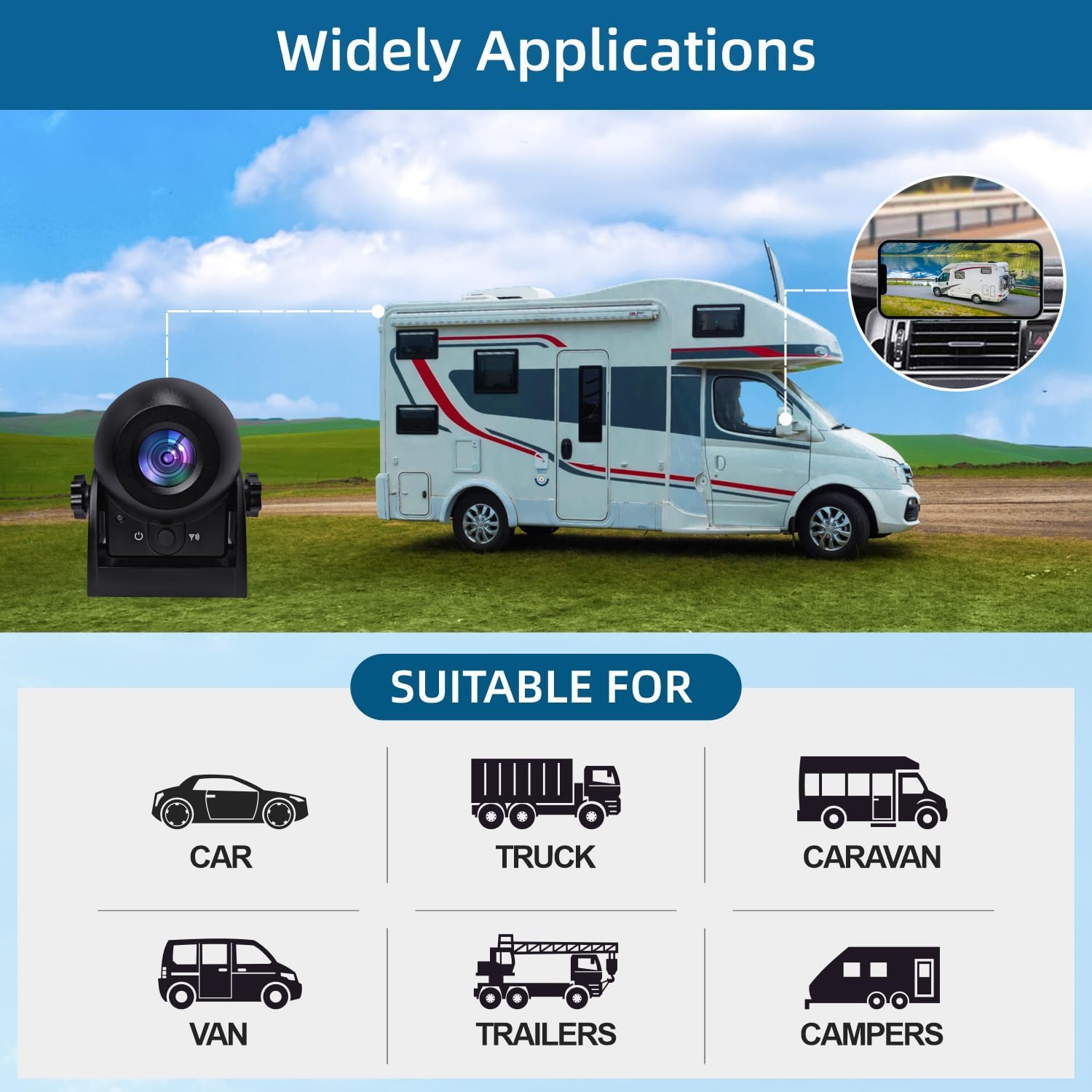 Thumbnail 6 de Uzone Wireless Reversing Camera 2.4G
