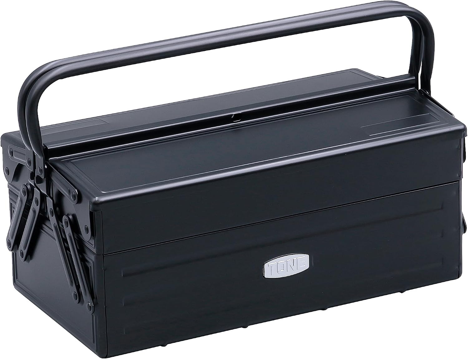 Detalle de トネ(TONE) TSA390BK ツールセット ブラック 33点・9.5sq.・V形2段式メタルケース