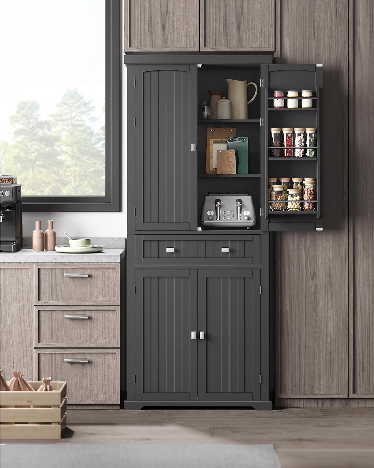 Thumbnail 6 de VASAGLE Pantry Cabinet UBBC561B12