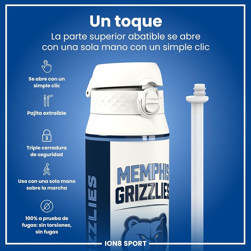 Thumbnail 2 de ion8 NBA Memphis Grizzlies Botella térmica 750 ml