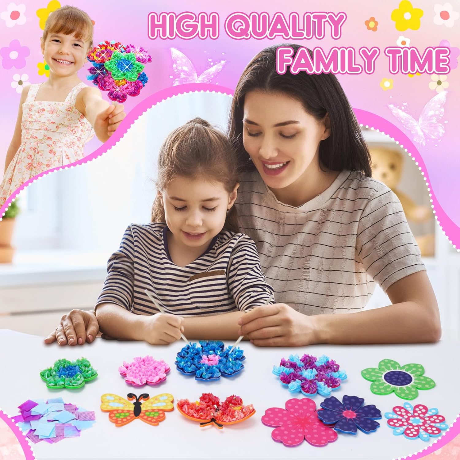 Thumbnail 2 de WhizWinks Poke in Fun Art Flower Bouquet – Mess Free Poking Craft Kit for Kids Aged 5–12