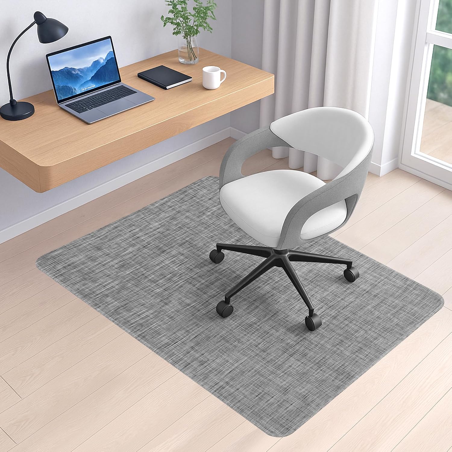 Detalle de BesWin Office Chair Mat for Hardwood Floors