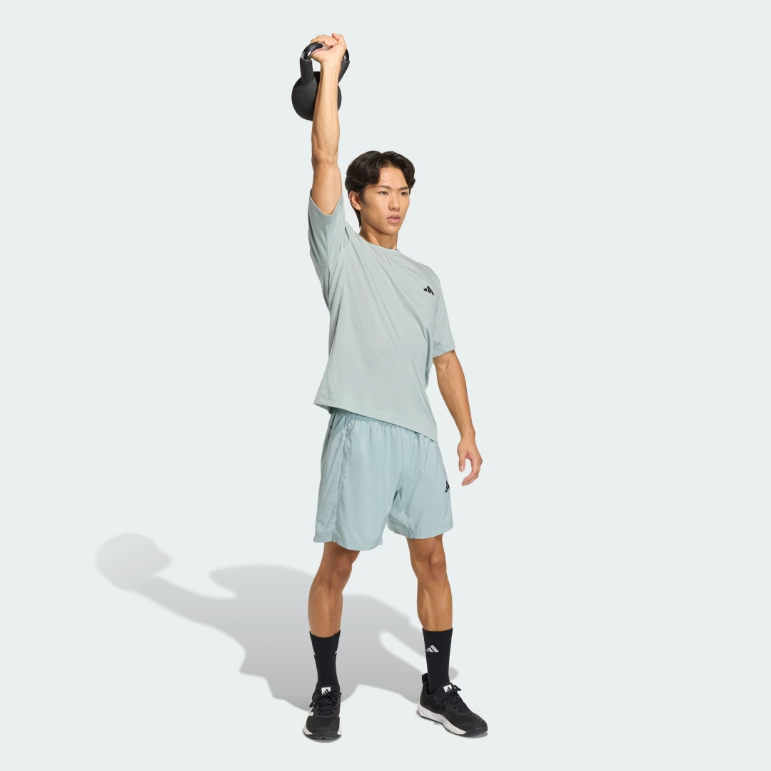 Detalle de Camiseta de entrenamiento Essentials Feelready de Adidas — Verde