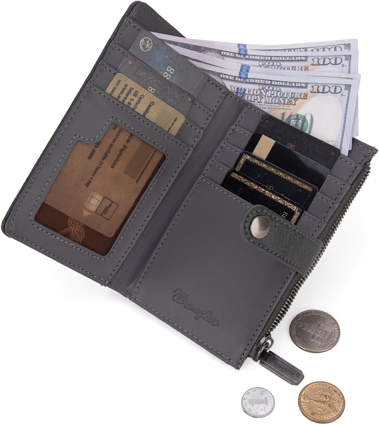 Detalle de Wrangler Bifold Wallet in Vegan Leather
