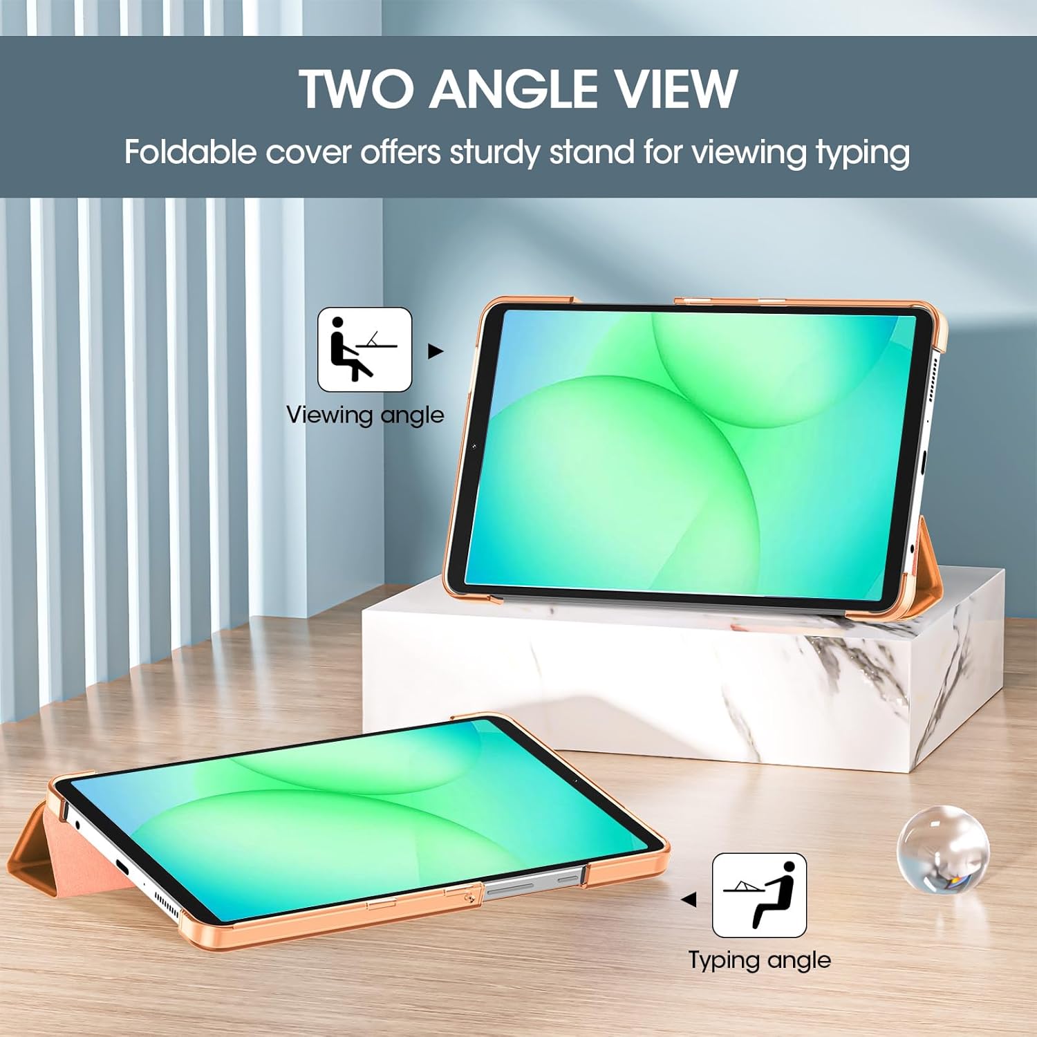 Thumbnail 2 de ProCase Slim Case for Galaxy Tab A11 (2025) / A9 (2023) 8.7" – Orange