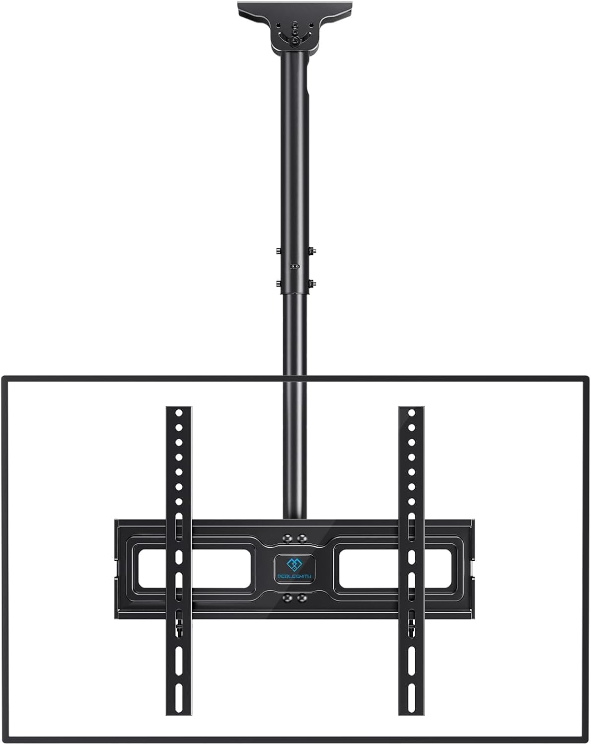 Detalle de PERLESMITH PSCM2-E Ceiling TV Bracket – Adjustable Full Motion Mount for 26–65 inch TVs
