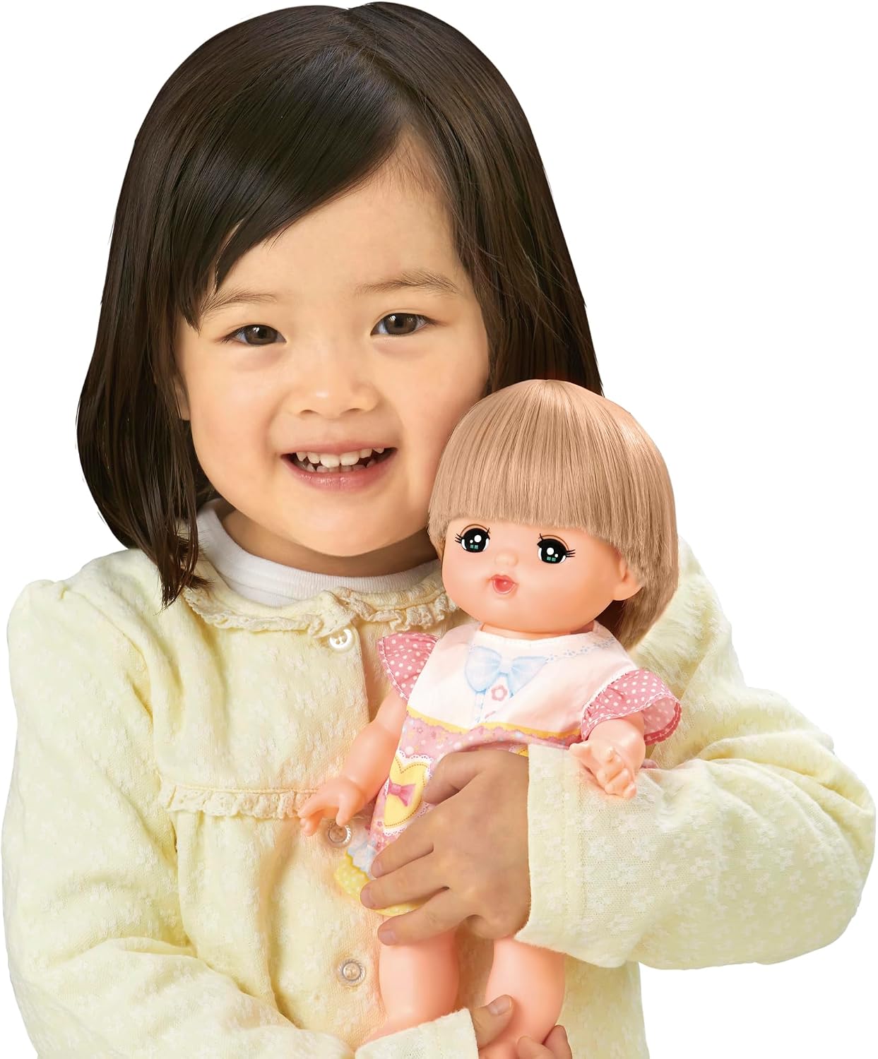 Detalle de パイロットインキ メルちゃん 1851677 はじめてのお人形セット 26cm・おむつ付き・おふろで髪色変化