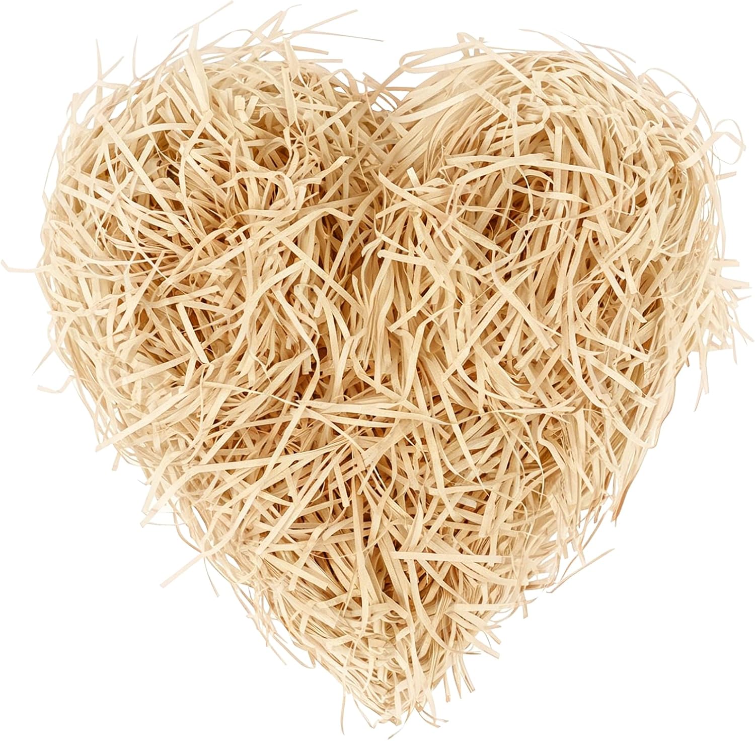 Detalle de Alaoo Raffia-papiersnippers 300 g, kaki vulmateriaal voor cadeaus
