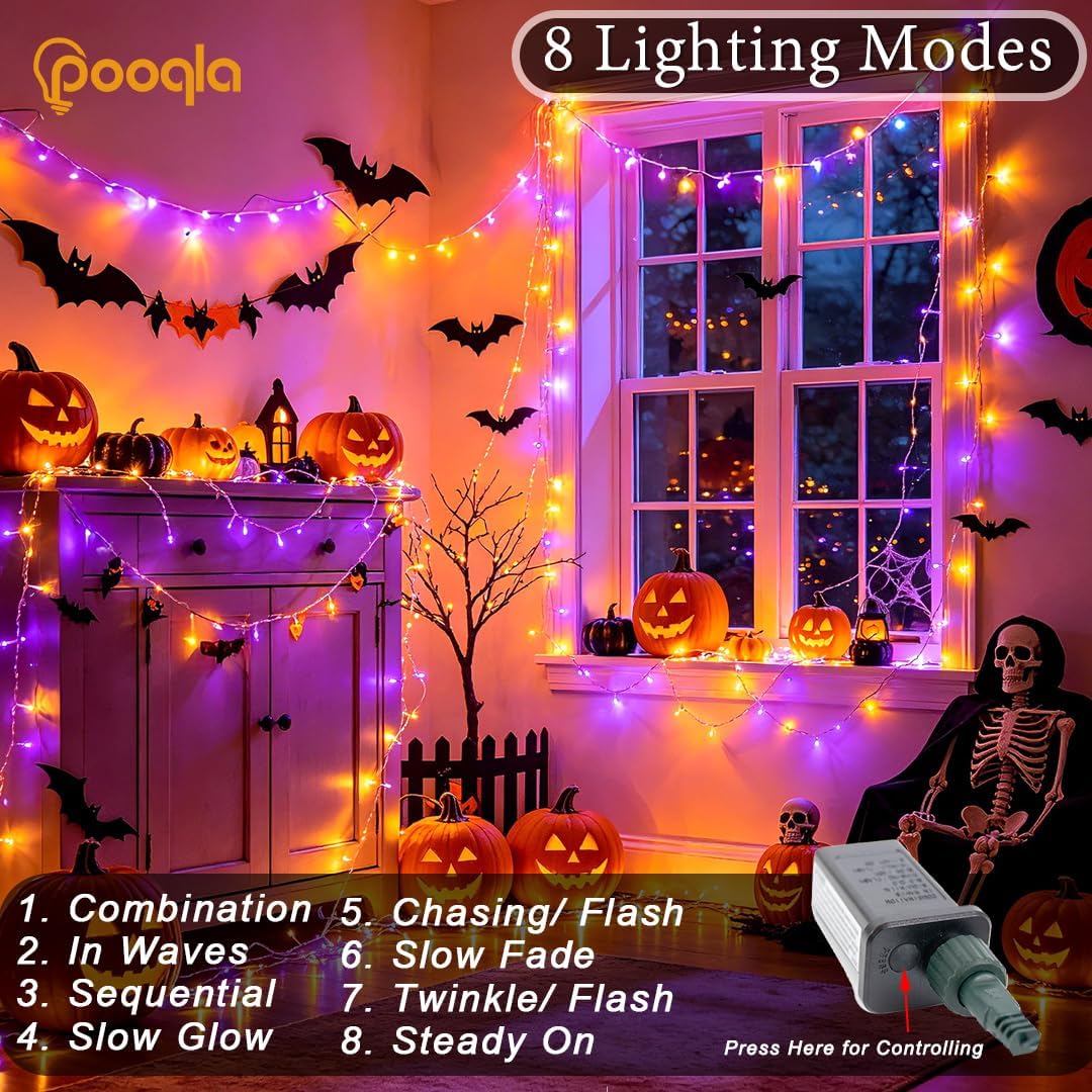 Thumbnail 1 de Pooqla Halloween string lights 66 ft