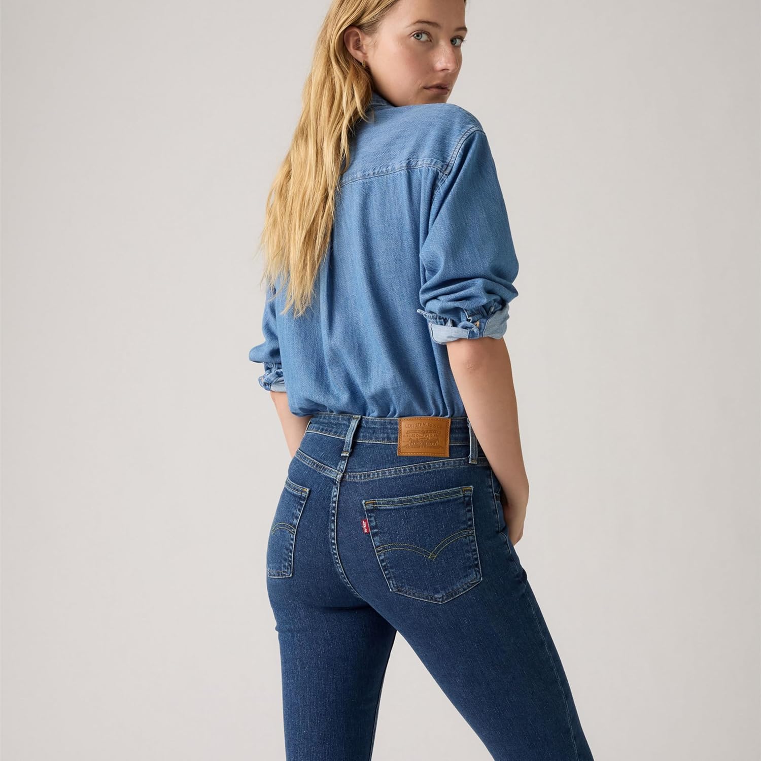 Detalle de Levi's 725 High Rise Bootcut Jeans Mujer, Explosión Triangular 30W/30L