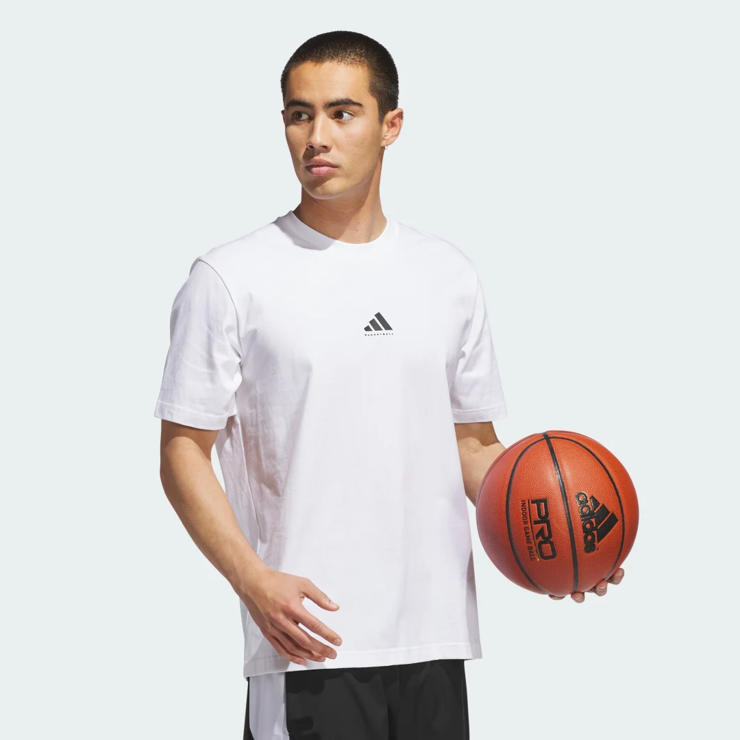 Thumbnail 2 de Camiseta Adidas Basketball Graphic — blanco