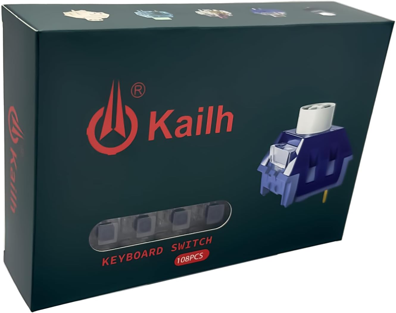 Detalle 2 de Kailh Box Navy メカニカルキーボード用スイッチ 108個・3ピン・60gf・IP56