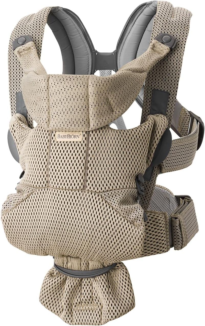 BabyBjörn Porte-bébé Move Mesh 3D Gris-beige