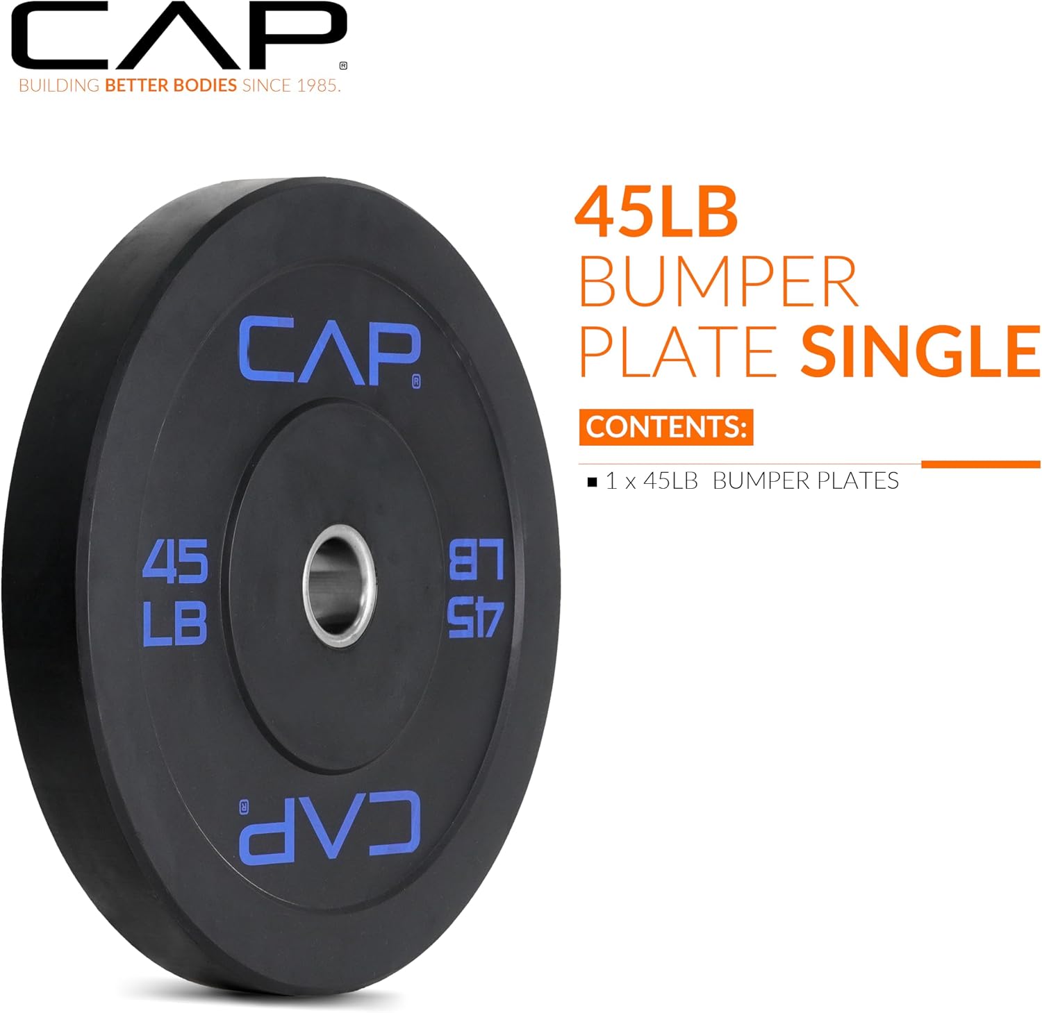 Detalle de CAP Barbell Olympic Rubber Disc ⚙