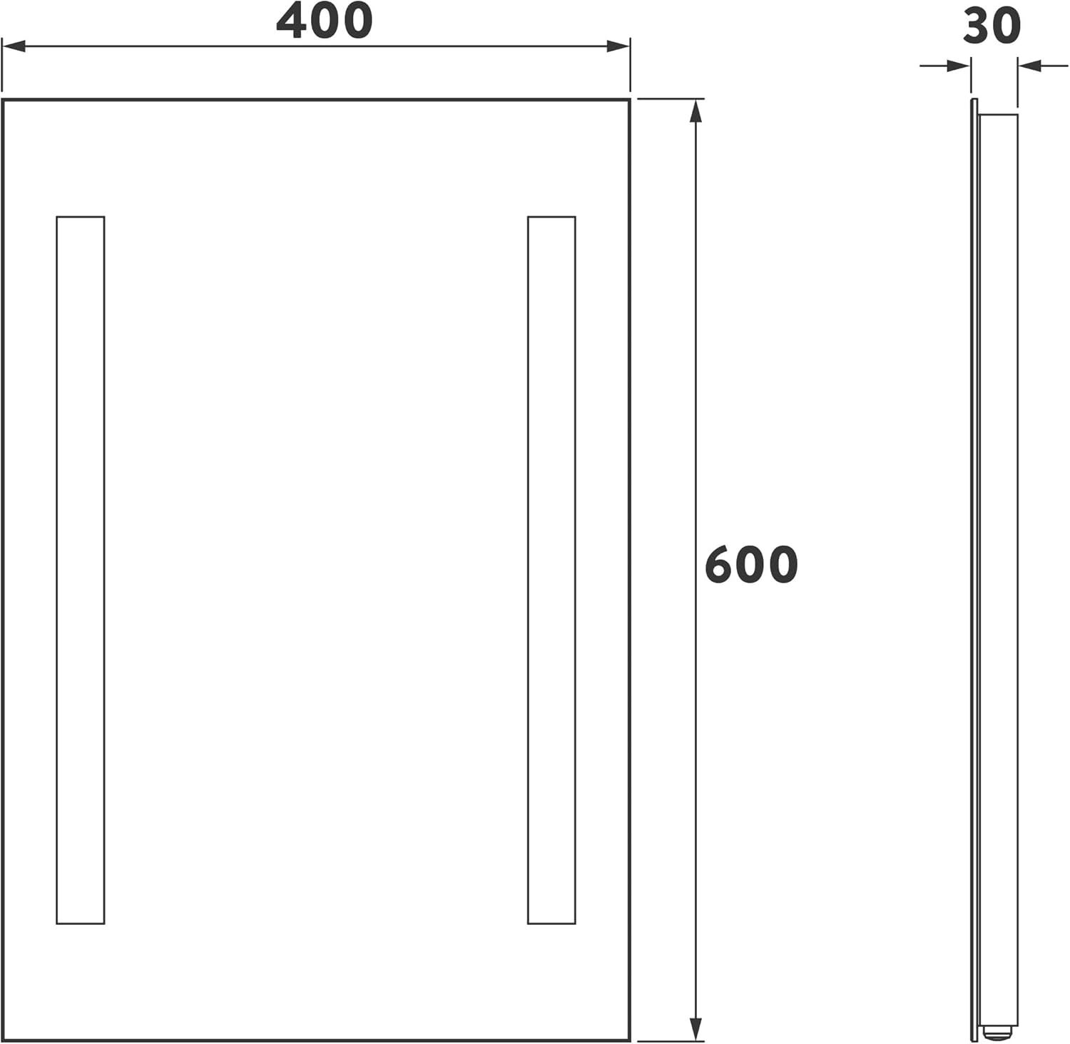 Thumbnail 5 de Croydex Thornton LED bathroom mirror 60x40cm