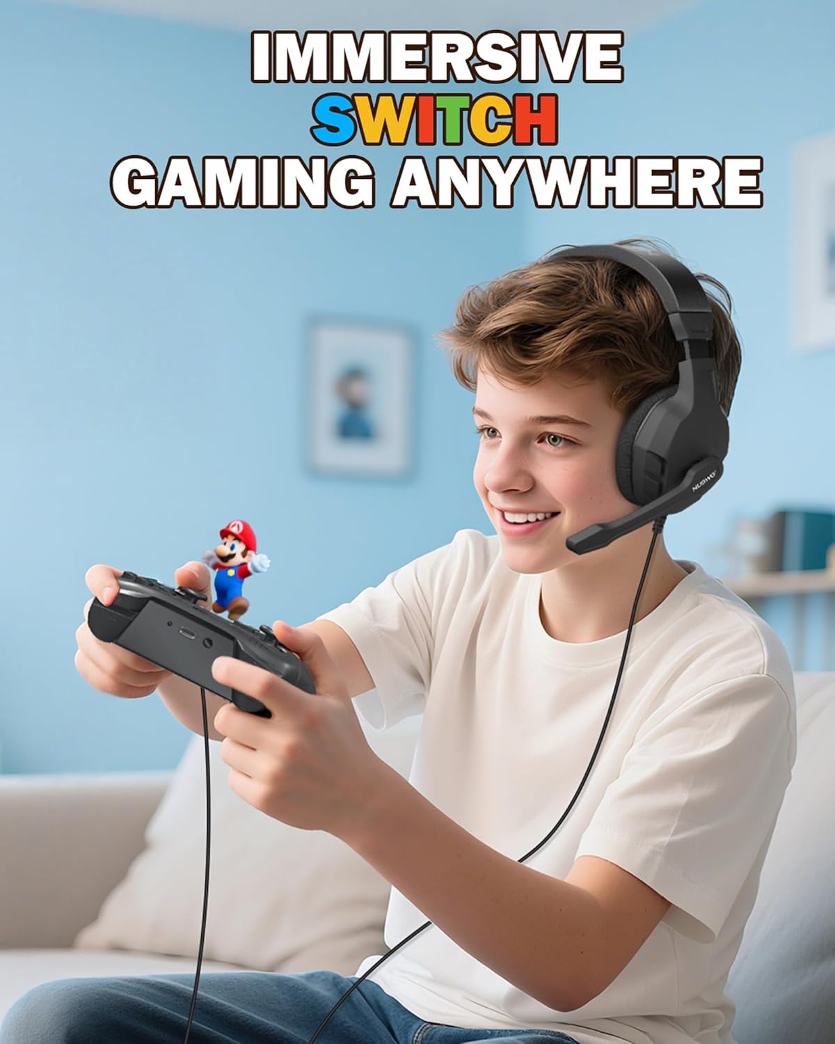 Detalle de NUBWO U3 Gaming headset 3.5mm jack