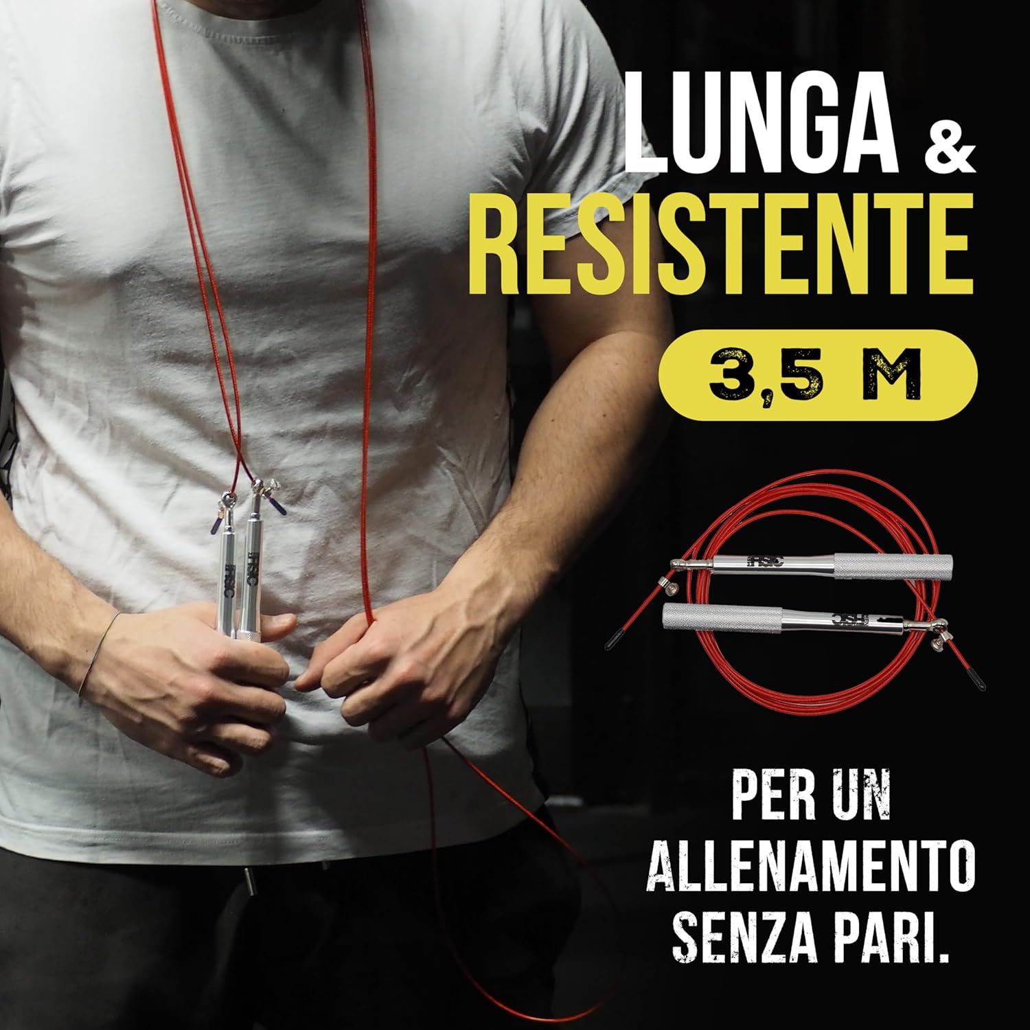 Thumbnail 1 de DISTOCK Corda per saltare professionale da palestra 3,5 m per crossfit e double under