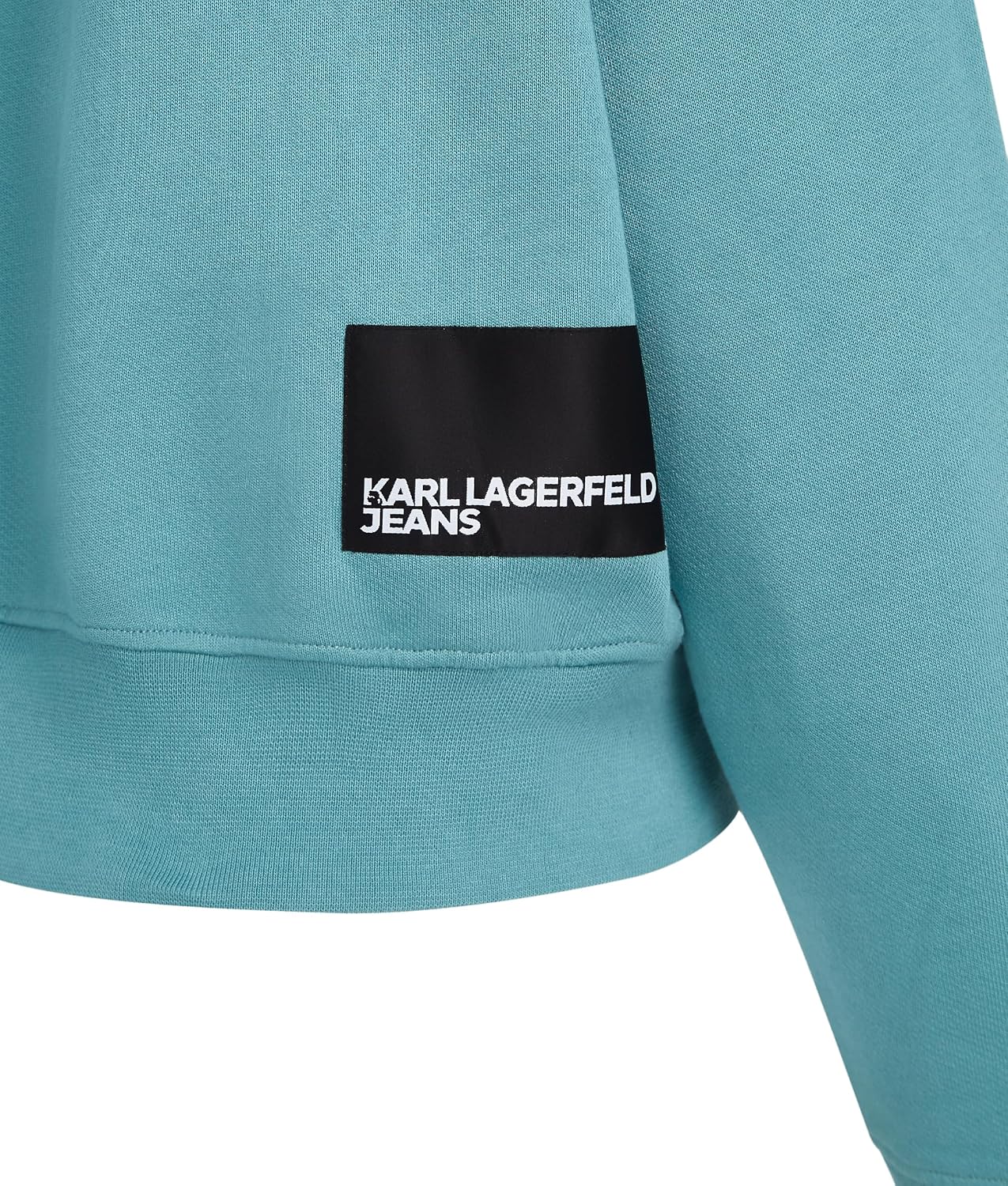 Detalle 2 de Karl Lagerfeld Jeans Donna Regular Logo Hoodie – stile urbano-elegante in Brittany Blue