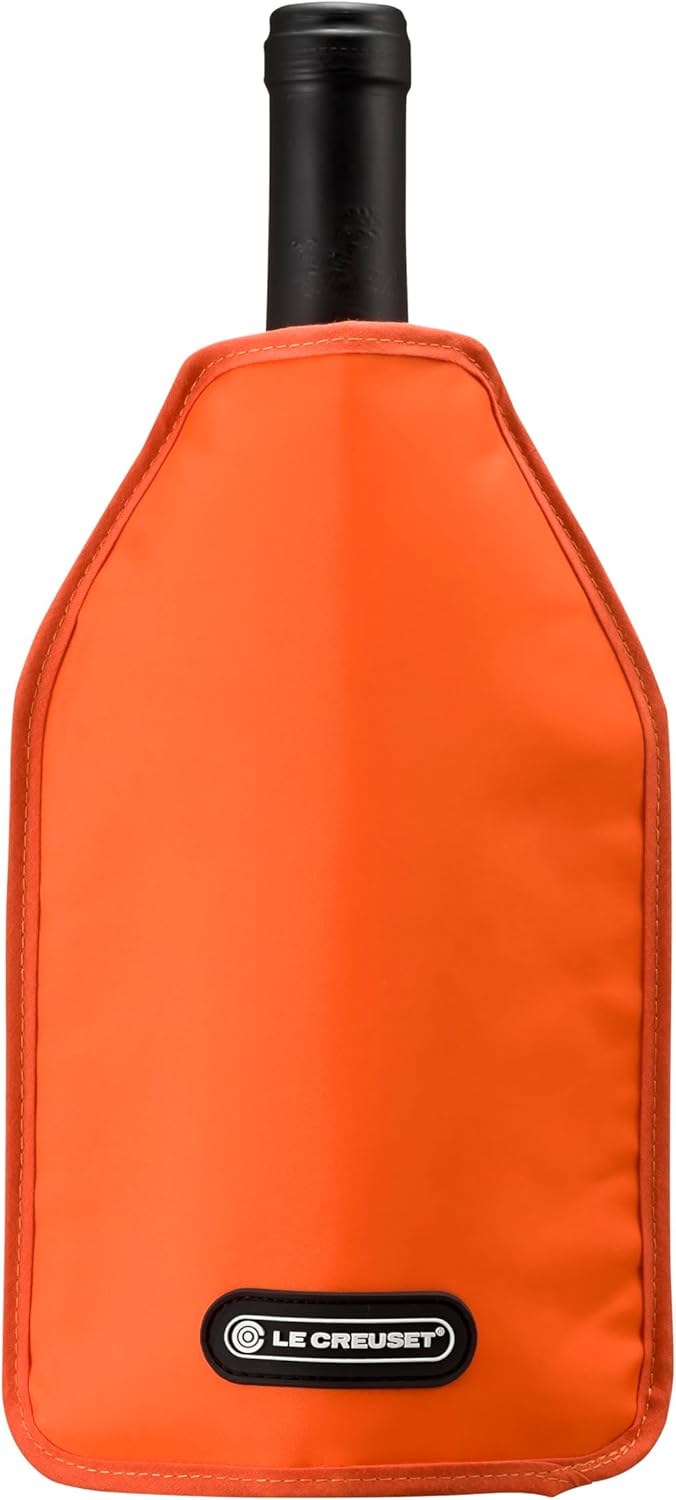 Detalle de Le Creuset Aktiv-Weinkühler WA-126 – Ofenrot, praktische schnelle Kühlung für Wein und Champagne
