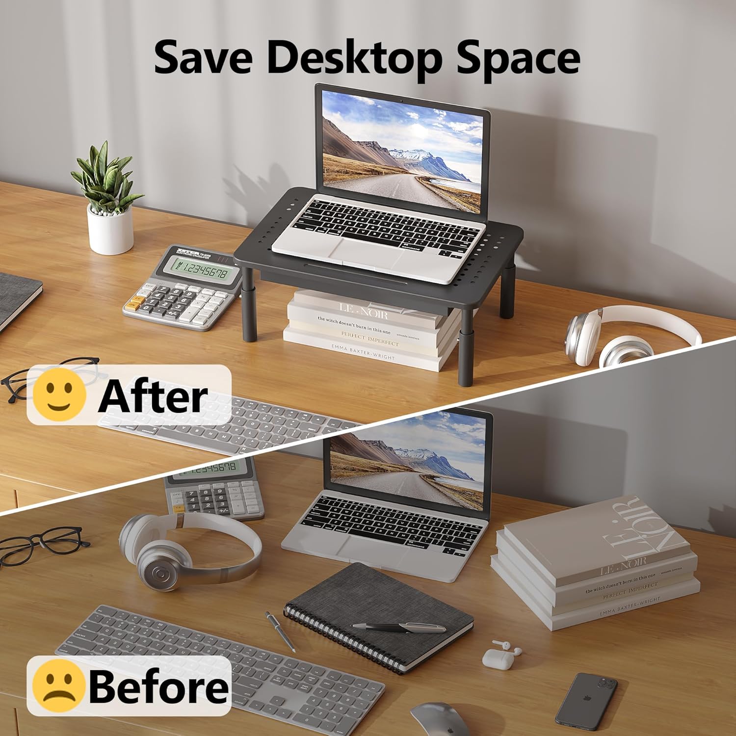 Thumbnail 2 de BONTEC Monitor Stand with Drawer
