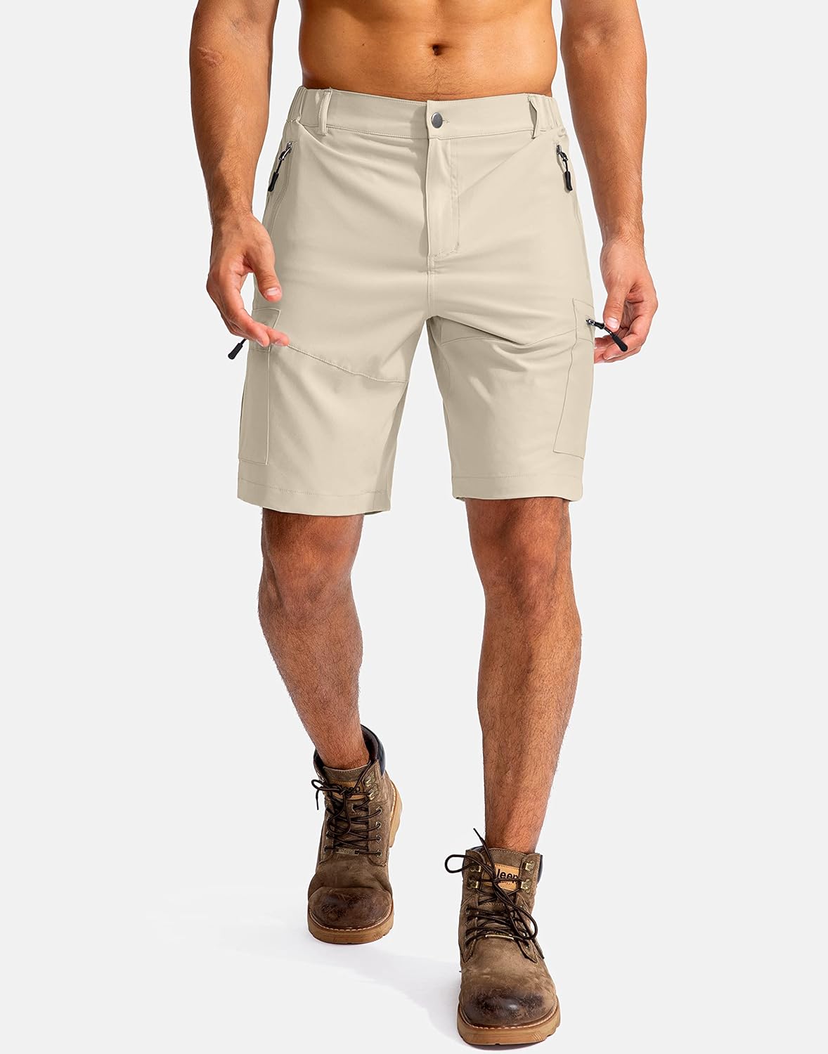 Thumbnail 1 de Pudolla 9-inch hiking cargo shorts for men with 5 zip pockets