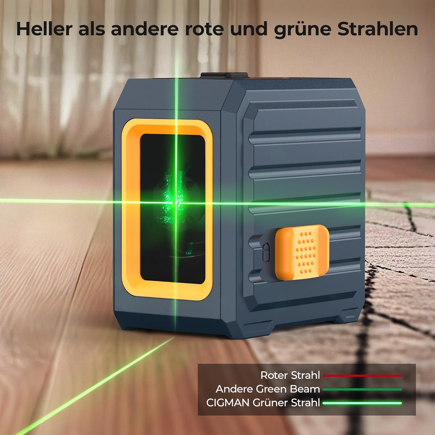 Thumbnail 5 de CIGMAN CM-G01T Kreuzlinienlaser 30 m mit Stativ