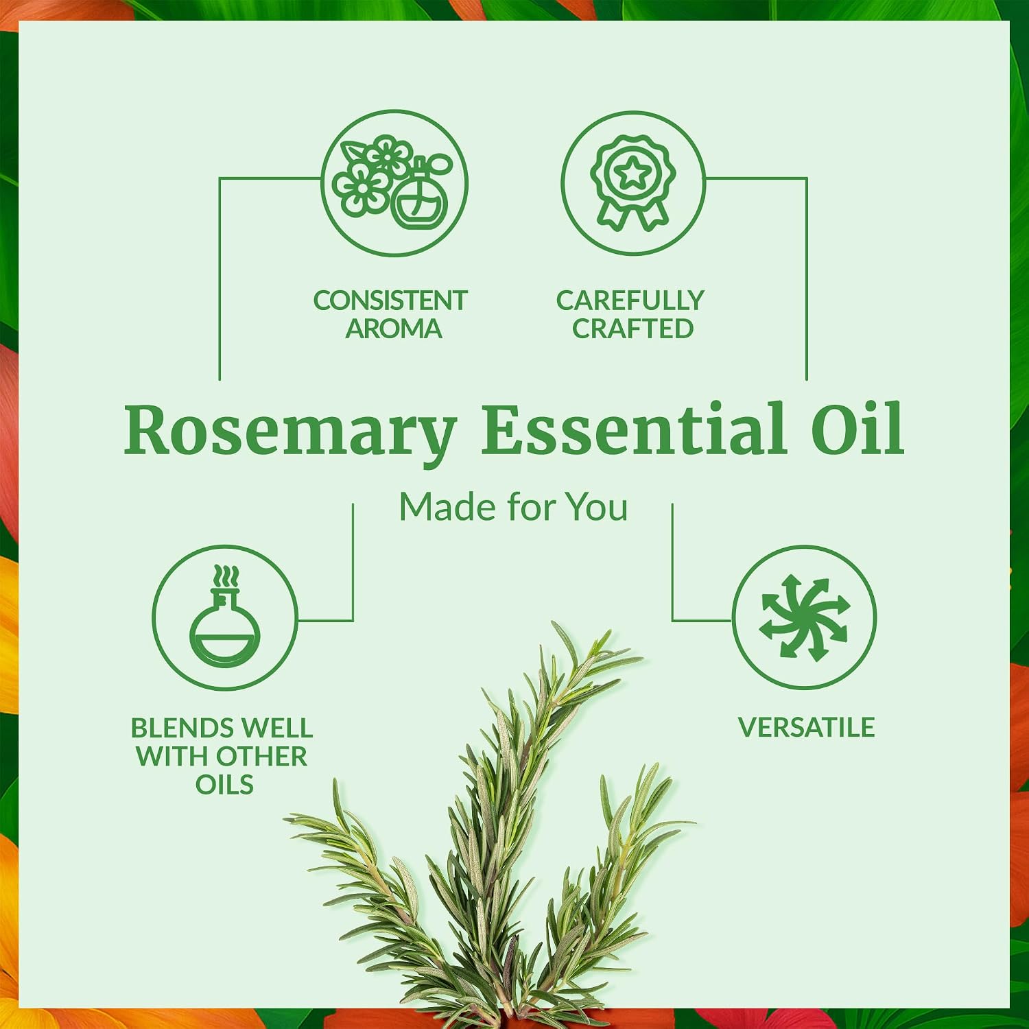Detalle de SVA Rosemary Essential Oil 1 fl oz