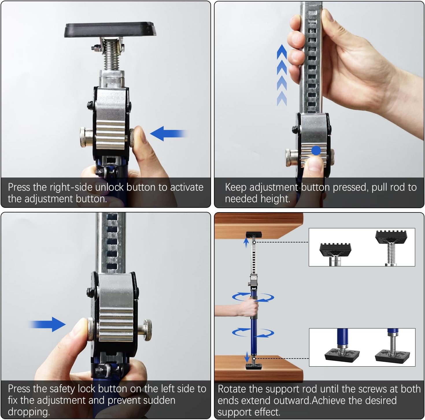 Thumbnail 6 de 3-H Cabinet Jack, 29.5–52.3 in